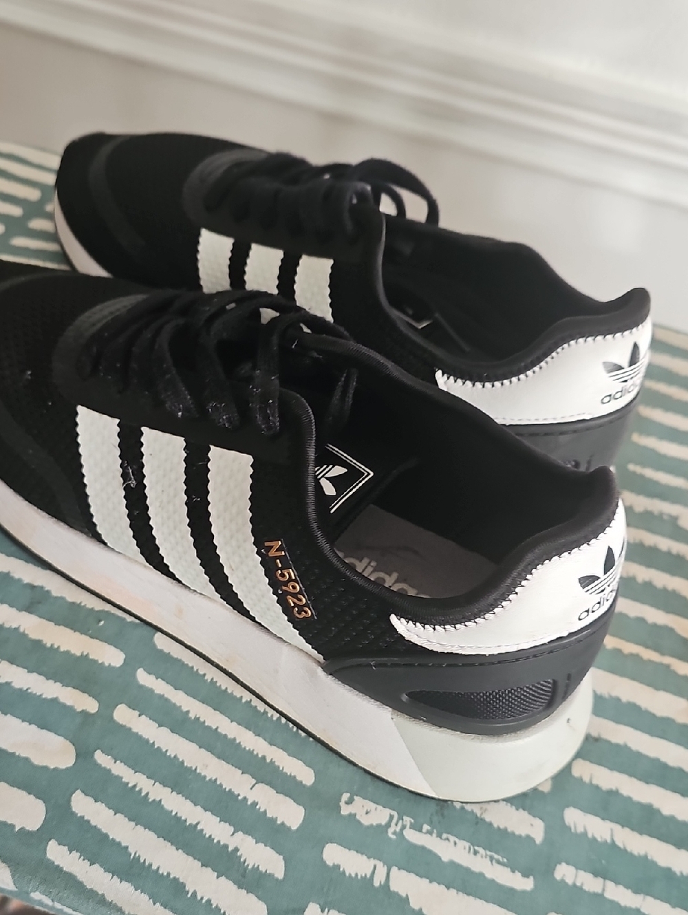 adidas N-5923 black and white men's sneaker